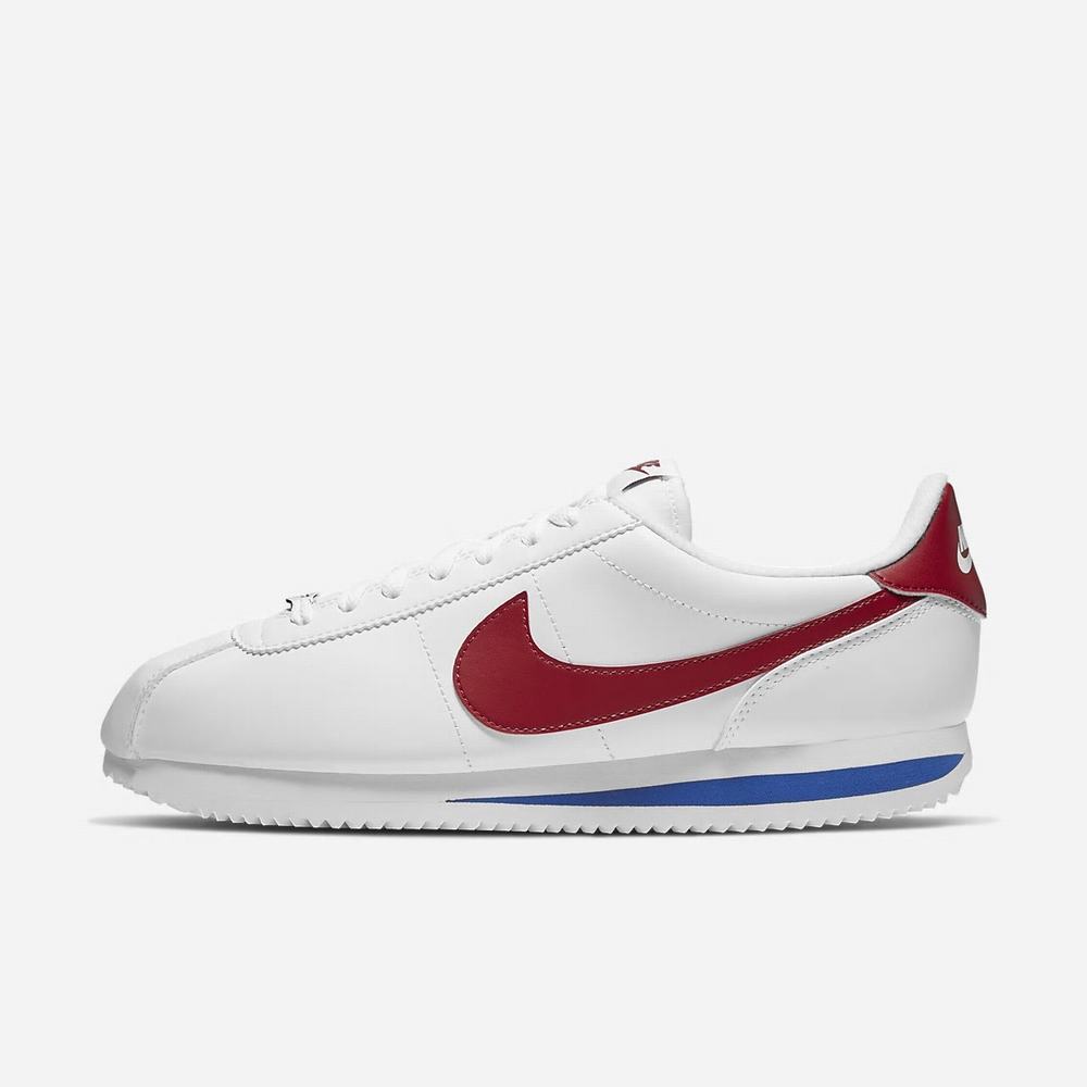 Sneakers Nike Cortez Basic Blanche 6028-934 White/Varsity Royal/Varsity Red Homme | ZXX-20109858